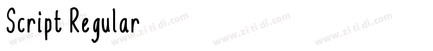 Script Regular字体转换